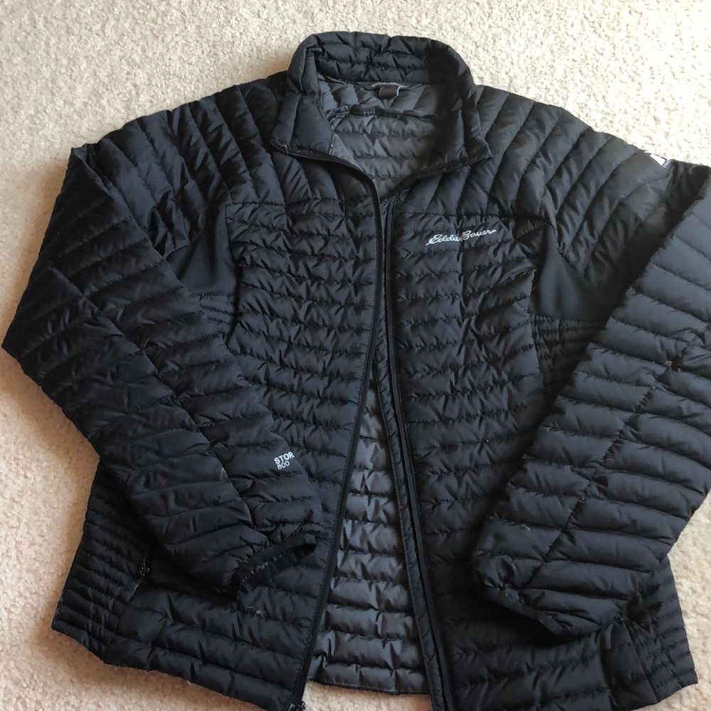 Eddie Bauer Black Puffy Jacket